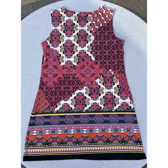 Haani Sleeveless Multi Pattern Stretchy Mini Dress Size PXL - Picture 8 of 10